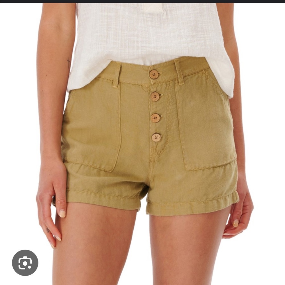 Brand new with tags Ripcurl high rise shorts in mustard yellow - size small